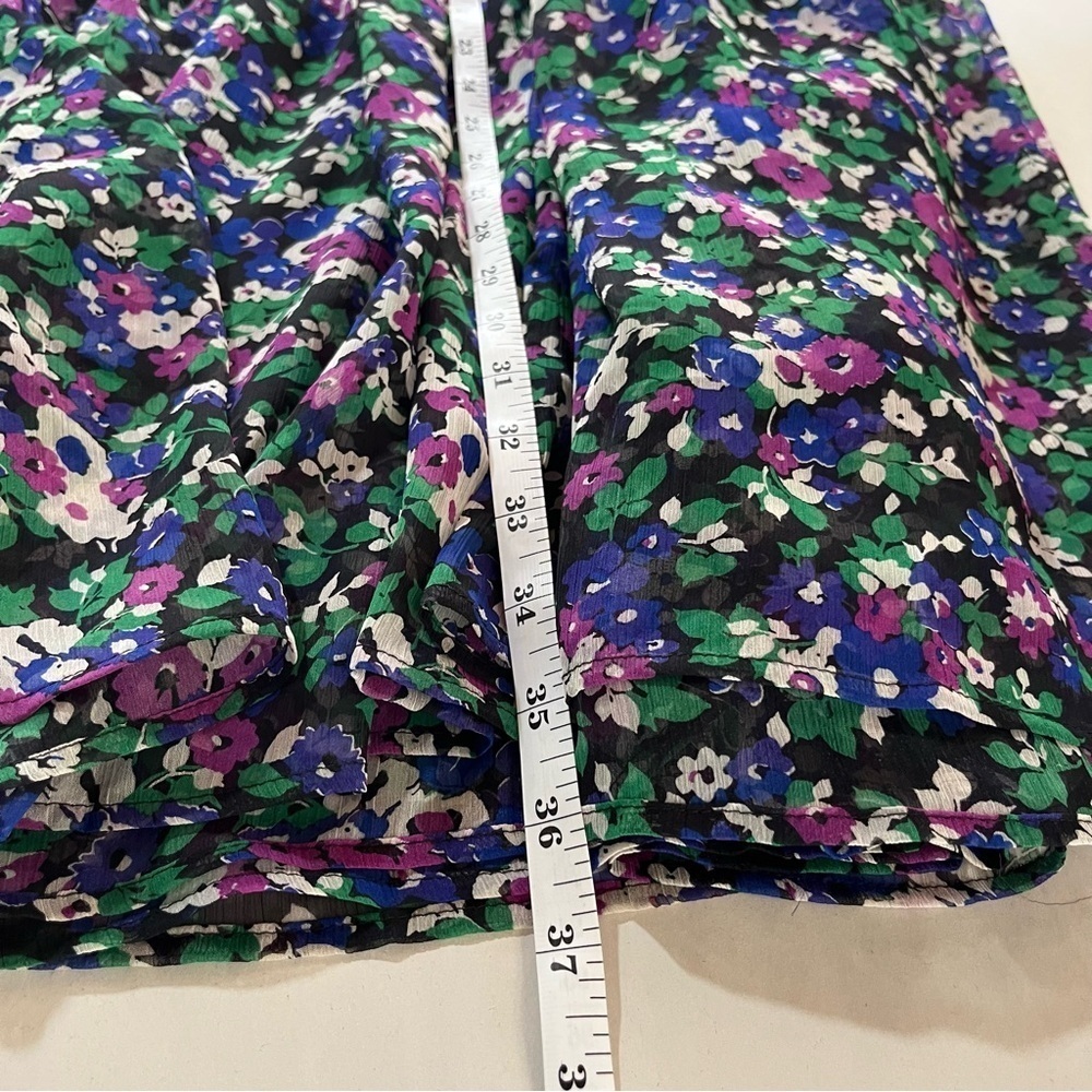 Lauren Ralph Lauren Floral Midi Skirt Tiered Lined Bohemian - Picture 11 of 11